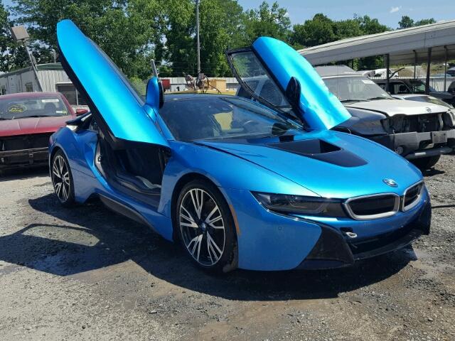 WBY2Z2C59GV676170 - 2016 BMW I8 BLUE photo 1