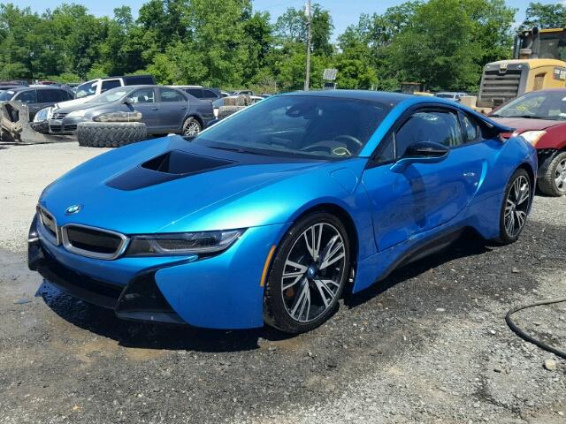 WBY2Z2C59GV676170 - 2016 BMW I8 BLUE photo 2