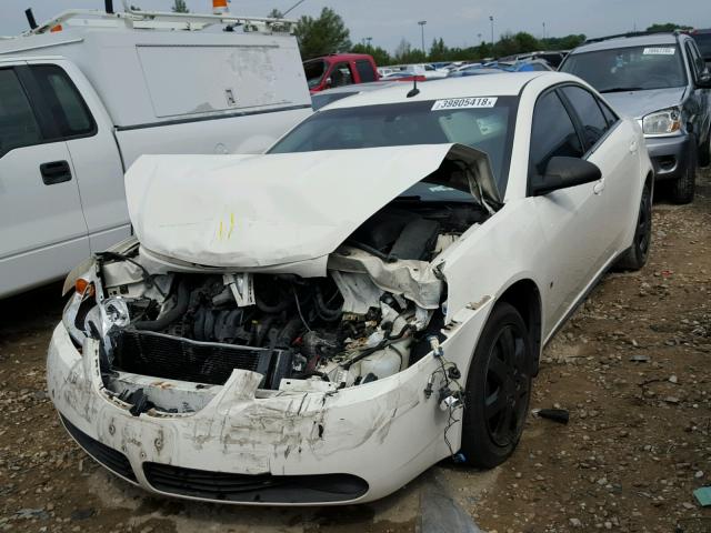 1G2ZF57B984180386 - 2008 PONTIAC G6 VALUE L WHITE photo 2