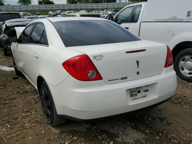 1G2ZF57B984180386 - 2008 PONTIAC G6 VALUE L WHITE photo 3