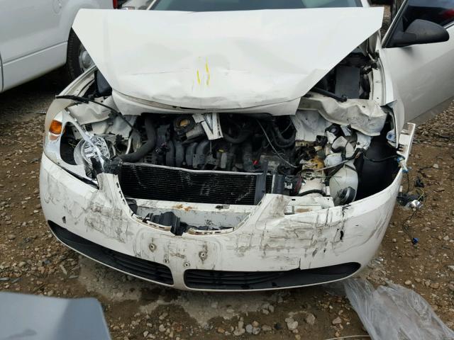 1G2ZF57B984180386 - 2008 PONTIAC G6 VALUE L WHITE photo 7