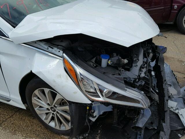 5NPE34AF7HH591272 - 2017 HYUNDAI SONATA SPO WHITE photo 9