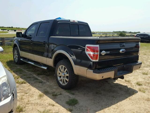 1FTPW14V19KB32372 - 2009 FORD F150 BLACK photo 3