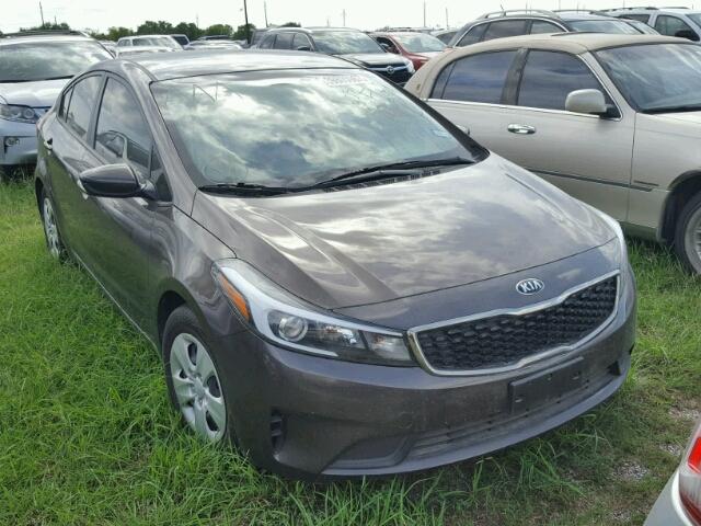 3KPFK4A7XHE021528 - 2017 KIA FORTE LX CHARCOAL photo 1