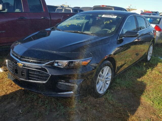 1G1ZE5ST6HF293322 - 2017 CHEVROLET MALIBU LT BLACK photo 2