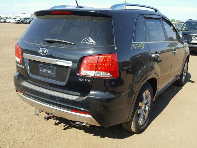 5XYKWDA2XDG408939 - 2013 KIA SORENTO SX BLACK photo 4