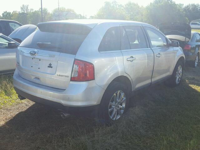 2FMDK3KC5DBA32849 - 2013 FORD EDGE SILVER photo 4