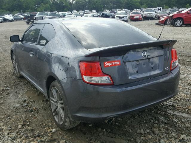 JTKJF5C76D3048608 - 2013 TOYOTA SCION TC 灰色 照片 3