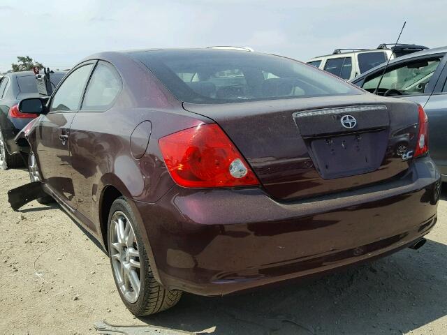JTKDE167360085852 - 2006 TOYOTA SCION TC 栗色 照片 3