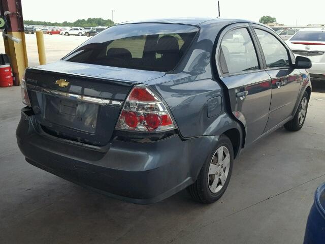 KL1TD5DE6BB137429 - 2011 CHEVROLET AVEO LS GREEN photo 4