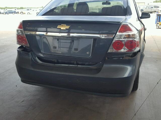 KL1TD5DE6BB137429 - 2011 CHEVROLET AVEO LS GREEN photo 9