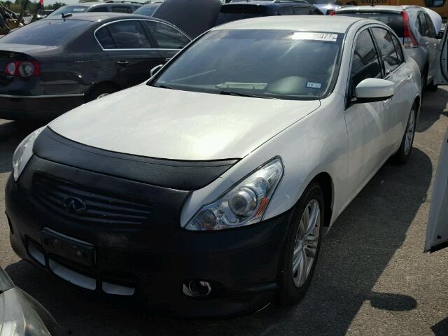 JN1CV6AP0DM302211 - 2013 INFINITI G37 BASE WHITE photo 2