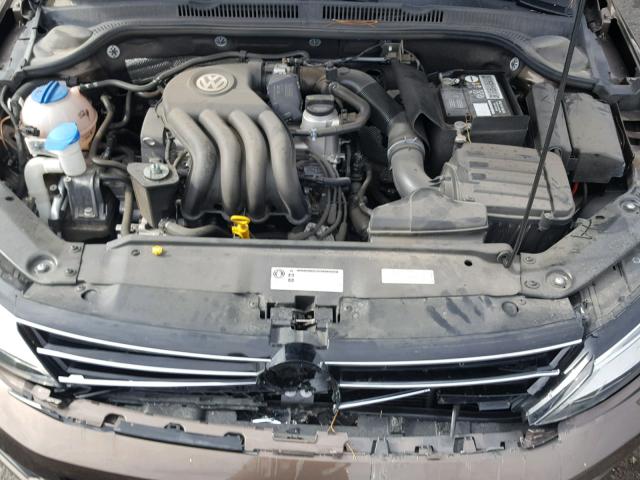 3VW1K7AJ5FM307097 - 2015 VOLKSWAGEN JETTA BASE Շագանակագույն լուսանկար 7