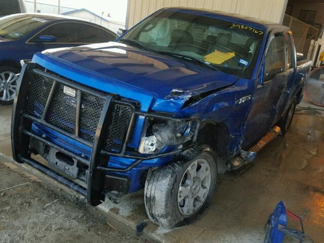 1FTRX12W99KA69023 - 2009 FORD F150 SUPER BLUE photo 2