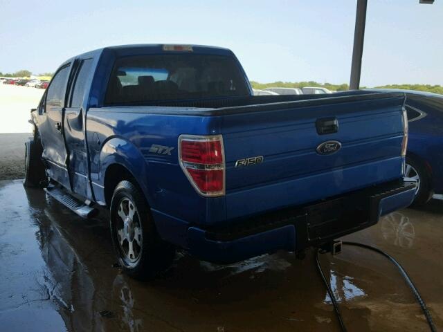 1FTRX12W99KA69023 - 2009 FORD F150 SUPER BLUE photo 3