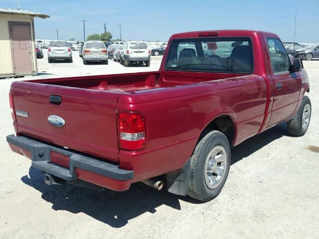 1FTYR10EX9PA08136 - 2009 FORD RANGER RED photo 4