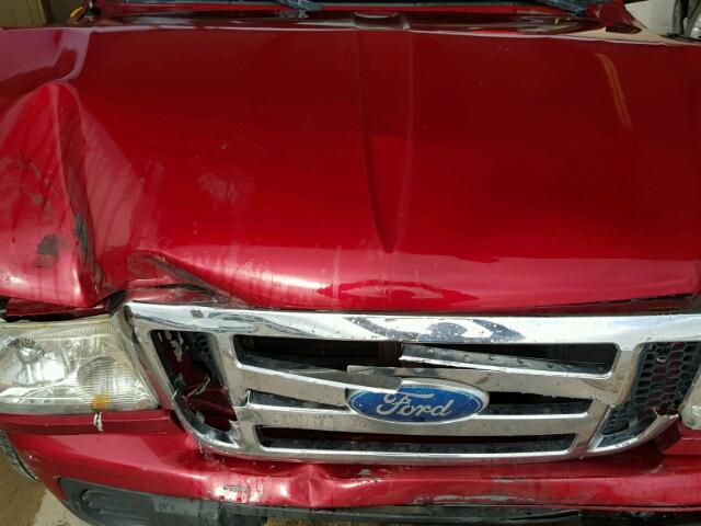 1FTYR10EX9PA08136 - 2009 FORD RANGER RED photo 7