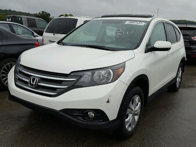 5J6RM3H51EL033621 - 2014 HONDA CR-V WHITE photo 2