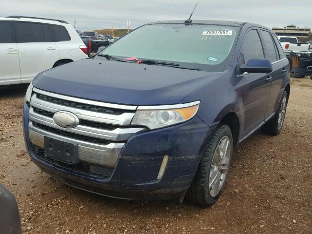 2FMDK3KC4BBB17971 - 2011 FORD EDGE BLUE photo 2