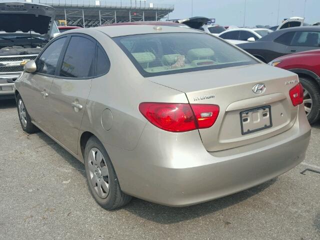 KMHDU46D48U276740 - 2008 HYUNDAI ELANTRA GL TAN photo 3