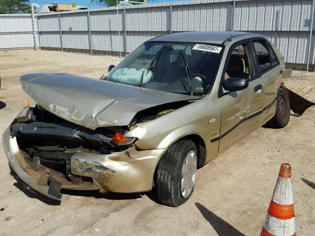 JM1BJ225930143589 - 2003 MAZDA PROTEGE DX GOLD photo 2