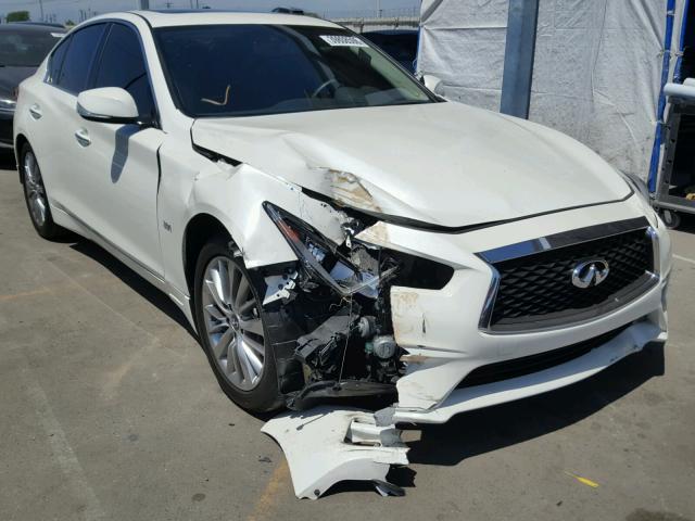 JN1EV7AP1JM353923 - 2018 INFINITI Q50 LUXE WHITE photo 1