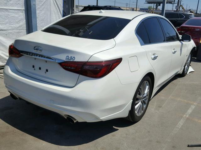 JN1EV7AP1JM353923 - 2018 INFINITI Q50 LUXE WHITE photo 4