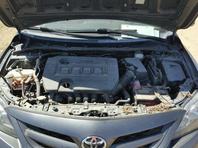 2T1BU4EE8BC737285 - 2011 TOYOTA COROLLA GRAY photo 7