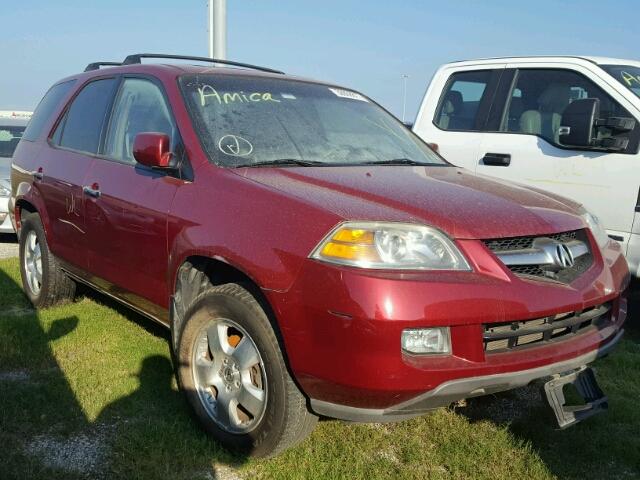 2HNYD18276H507205 - 2006 ACURA MDX RED photo 1