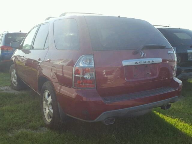 2HNYD18276H507205 - 2006 ACURA MDX RED photo 3