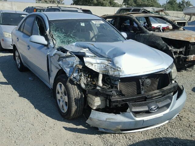 5NPET46C07H271031 - 2007 HYUNDAI SONATA GLS BLUE photo 1