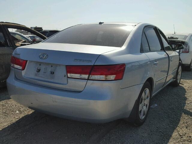 5NPET46C07H271031 - 2007 HYUNDAI SONATA GLS BLUE photo 4