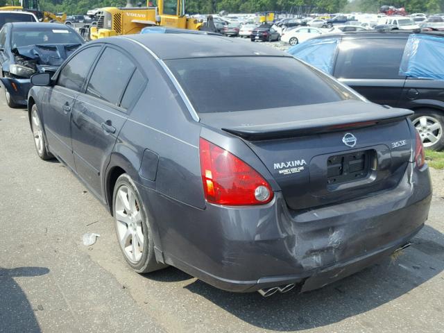 1N4BA41E87C838170 - 2007 NISSAN MAXIMA SE CHARCOAL photo 3