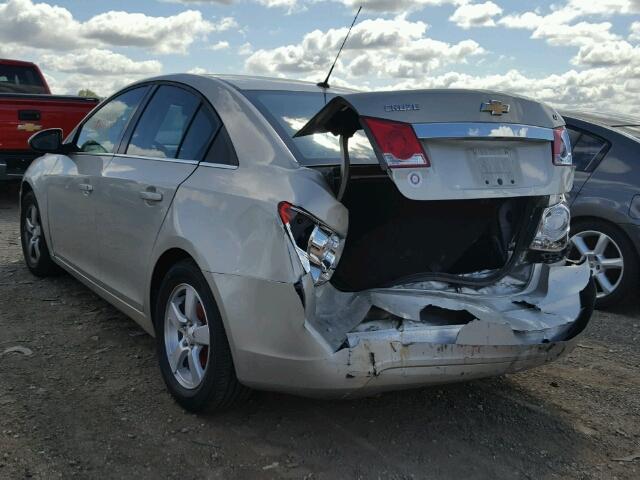 1G1PK5SBXE7203943 - 2014 CHEVROLET CRUZE LT SILVER photo 3