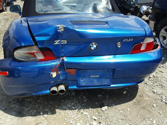 4USCH3344YLF71486 - 2000 BMW Z3 2.8 BLUE photo 9