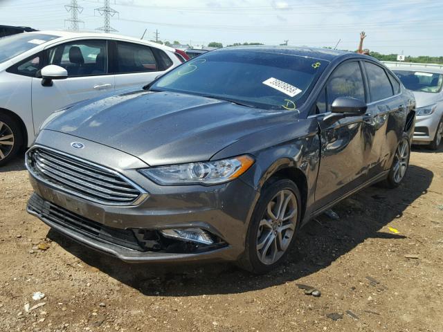 3FA6P0G75HR259965 - 2017 FORD FUSION S CHARCOAL photo 2