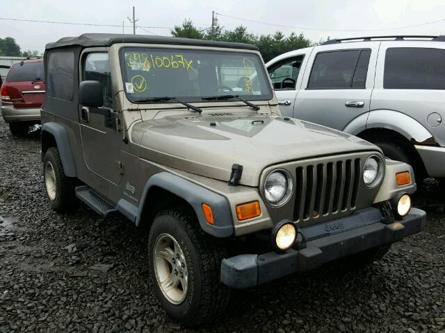 1J4FA49S74P779522 - 2004 JEEP WRANGLER / BEIGE photo 1