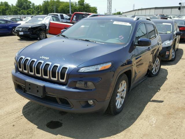 1C4PJLCB6EW170488 - 2014 JEEP CHEROKEE L BLUE photo 2