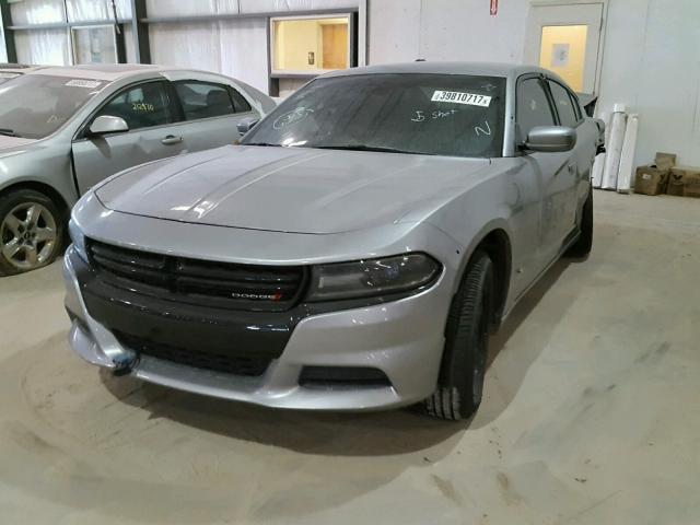 2C3CDXAT3FH902086 - 2015 DODGE CHARGER PO SILVER photo 2