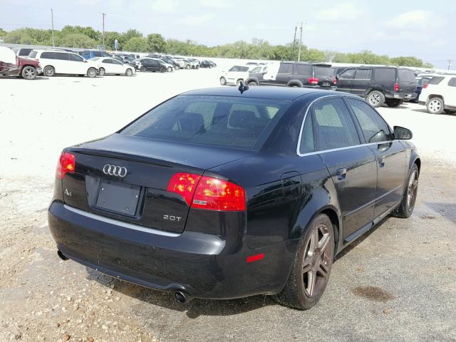 WAUAF78E48A071717 - 2008 AUDI A4 2.0T BLACK photo 4