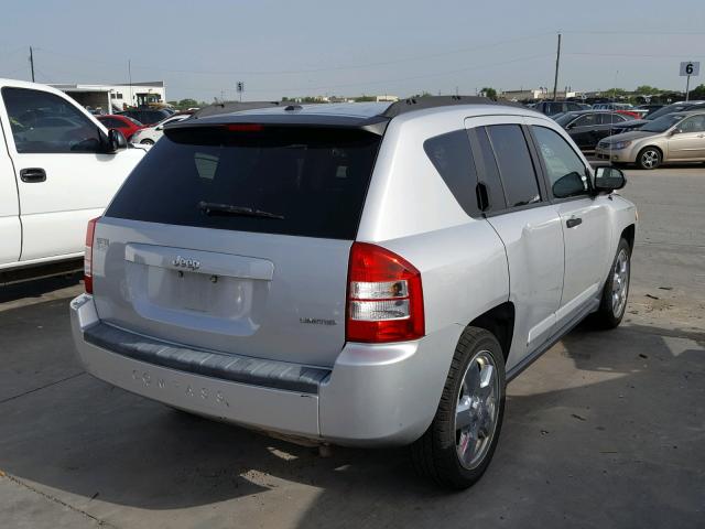 1J8FT57W97D143095 - 2007 JEEP COMPASS LI SILVER photo 4