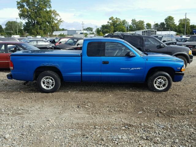 1B7GL22X1XS108721 - 1999 DODGE DAKOTA BLUE photo 9