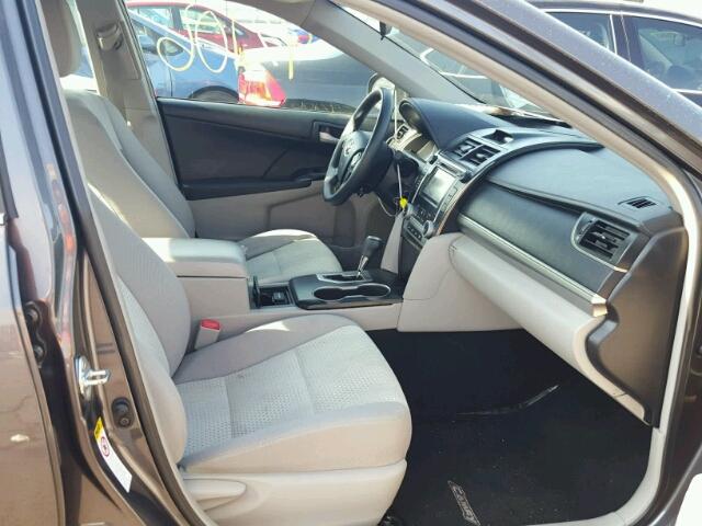 4T4BF1FK7CR167458 - 2012 TOYOTA CAMRY BASE GRAY photo 5