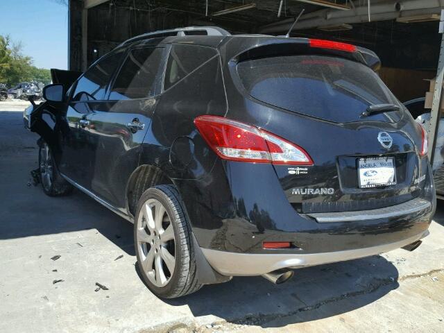 JN8AZ1MU1CW107934 - 2012 NISSAN MURANO S BLACK photo 3