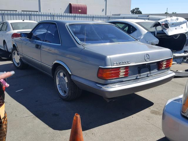 WDBCA45E5LA501467 - 1990 MERCEDES-BENZ 560 SEC BLUE photo 3