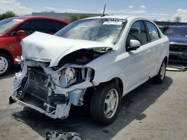 KL1TD5DEXBB168912 - 2011 CHEVROLET AVEO LS WHITE photo 2