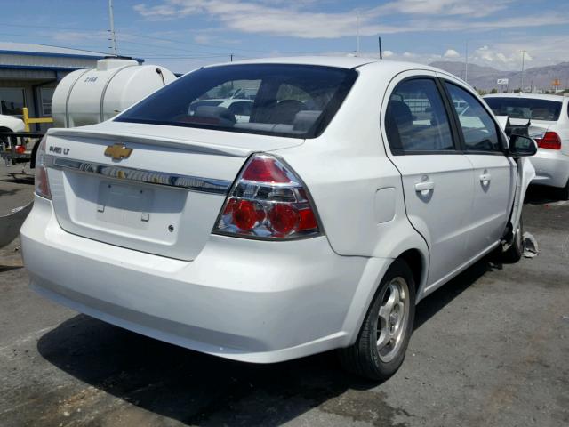 KL1TD5DEXBB168912 - 2011 CHEVROLET AVEO LS WHITE photo 4