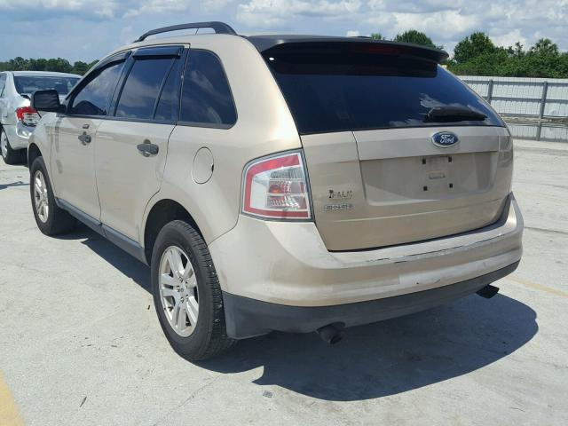 2FMDK36C57BB00646 - 2007 FORD EDGE SE GOLD photo 3