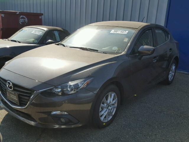 3MZBM1L70FM211116 - 2015 MAZDA 3 GRAY photo 2