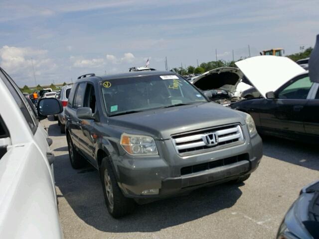 5FNYF28538B026943 - 2008 HONDA PILOT EXL GRAY photo 1